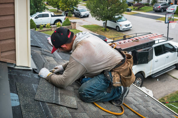 Professional Emergency Roof Repair technician working in Lake Harmony, PA